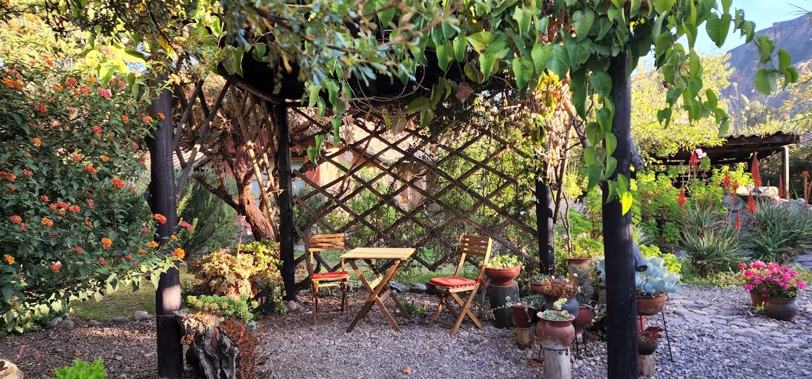 Zona de descanso en Casa Colibrí
